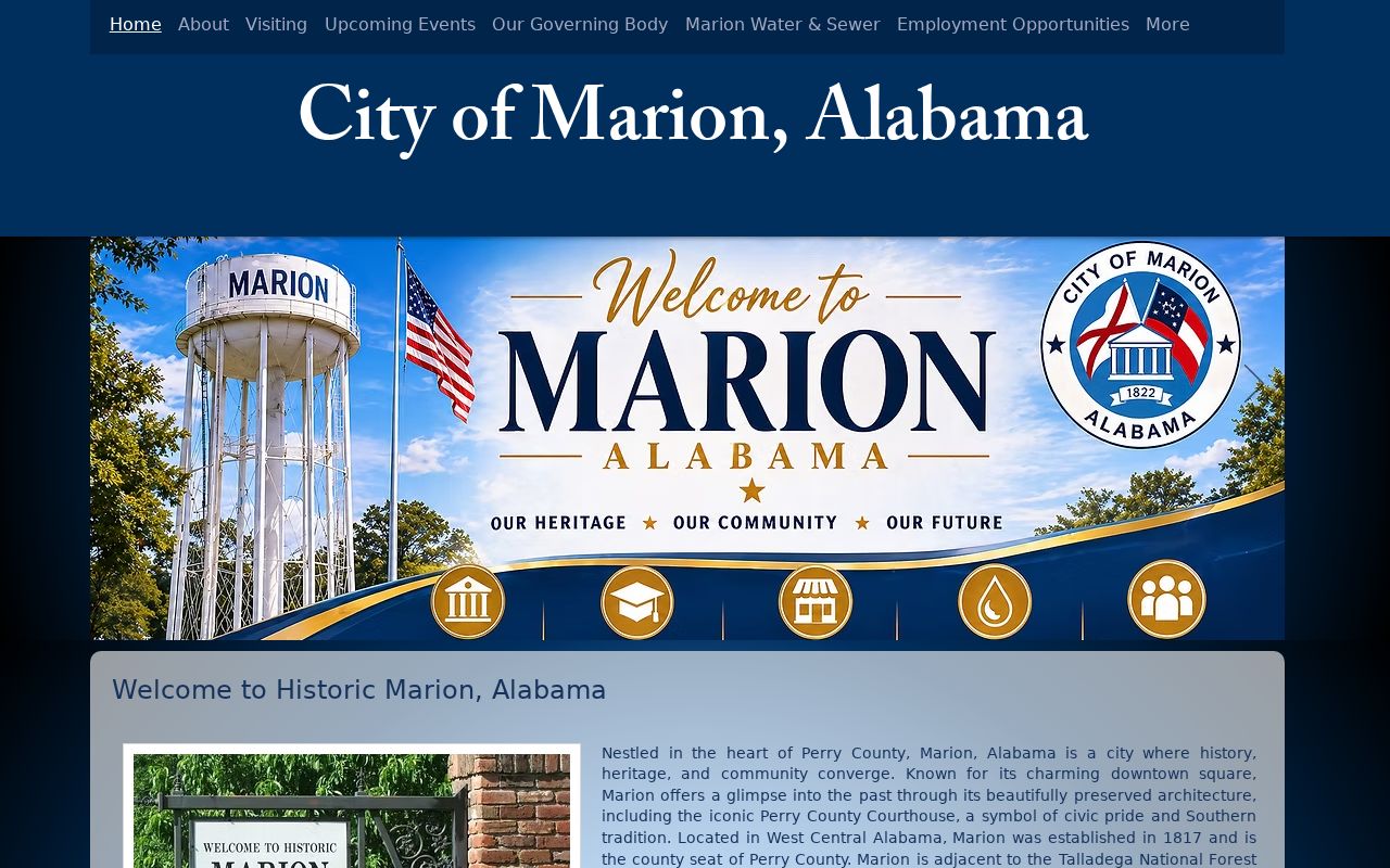 Marion City Hall where Marion Municipal Court sessions are held
