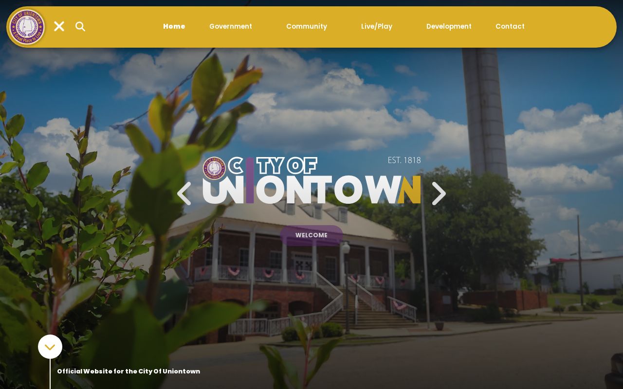 Uniontown City Hall near Uniontown warrant record offices